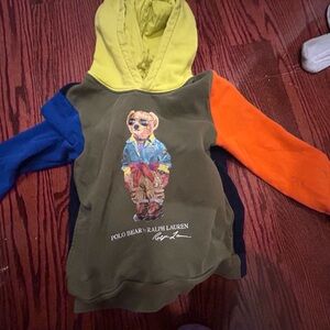 Ralph Lauren Kids Multicolor Bear Hoodie
